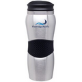 14 Oz. Silver Maui Gripper Stainless Steel Tumbler